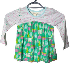 NWT Matilda Jane Size 2 Winter Dreamscape Top Wonderment Multi Print‎